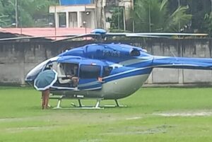 Maricá: Helicóptero faz pouso preventivo em campo do SPAR após mudança repentina no tempo em Inoã