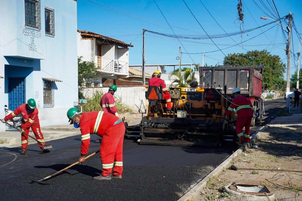 Maricá: Jardim Atlântico ganha novo asfalto e inicia transformação viária em Itaipuaçu