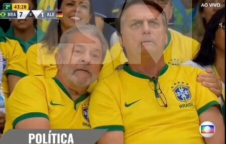 Vídeo criado por IA mostra Lula e Bolsonaro juntos em jogo do Brasil e viraliza nas redes
