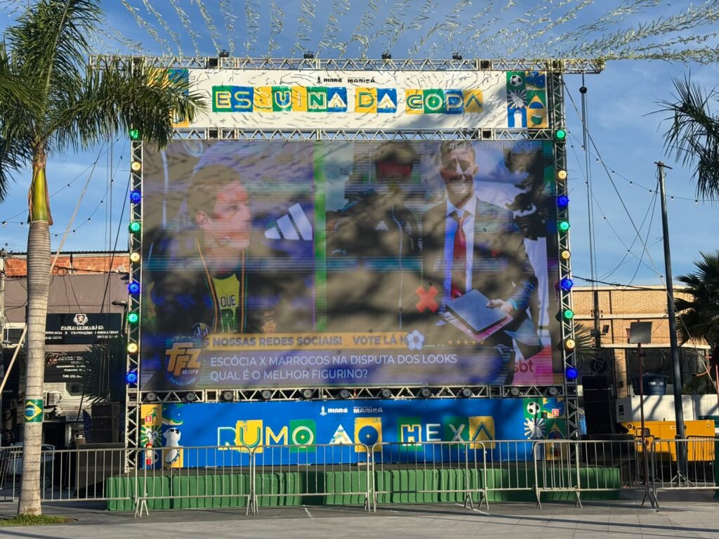 Maricá se prepara para o segundo jogo do Brasil com telões e atrações musicais em quatro bairros
