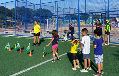 São Gonçalo: Crianças realizam aulas de funcional no Parque RJ Nosso Sonho