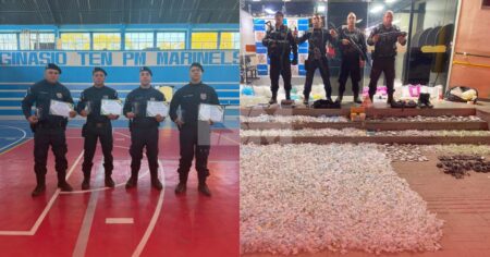 Policiais Militares da equipe do PATAMO são homenageados pelo Batalhão de Niterói após megaapreensão que causou prejuízo milionário ao tráfico no Minha Casa Minha Vida de Itaipuaçu