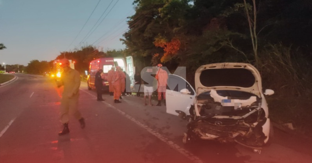Acidente na RJ-106 deixa família ferida em Itapeba