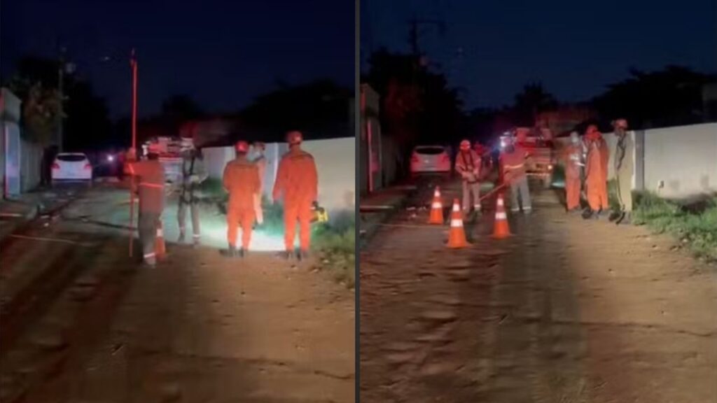 ai e filho morrem eletrocutados após fio de alta tensão cair sobre portão de casa em Araruama
