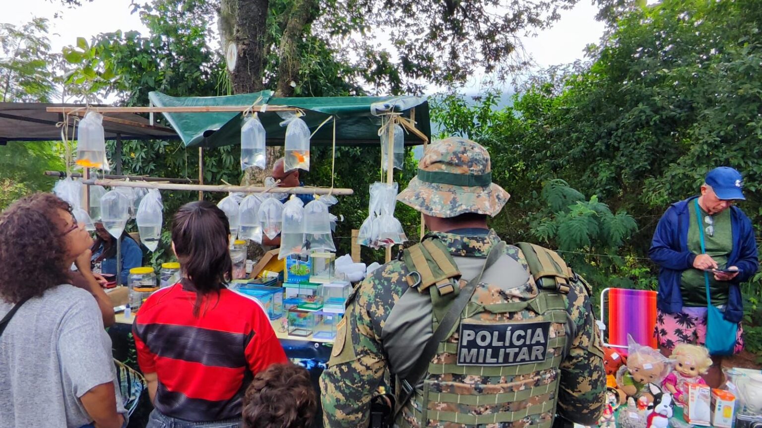 Polícia Ambiental apreende peixes e crustáceos vendidos sem licença em Itaipuaçu