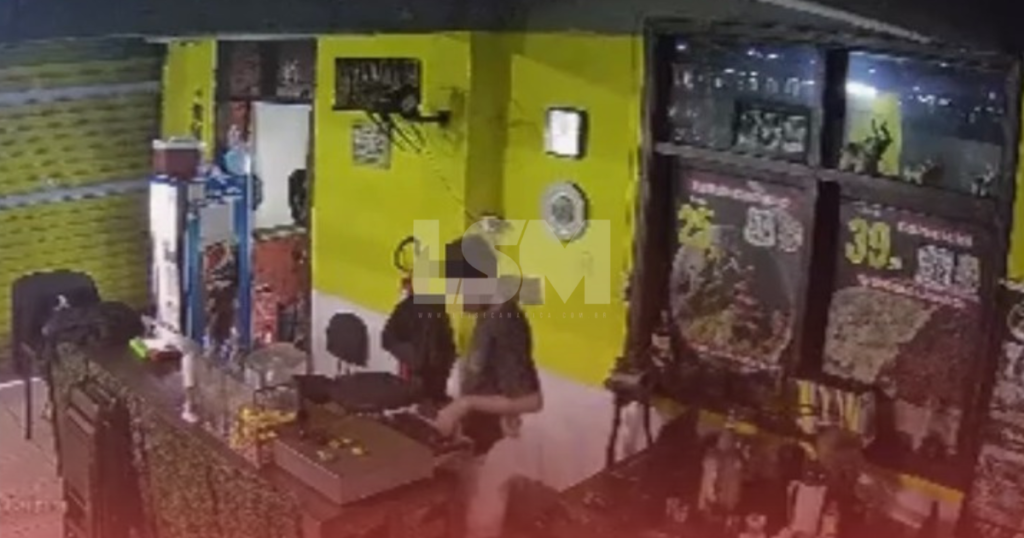 Restaurante no Parque Nanci é furtado; câmeras registram ação