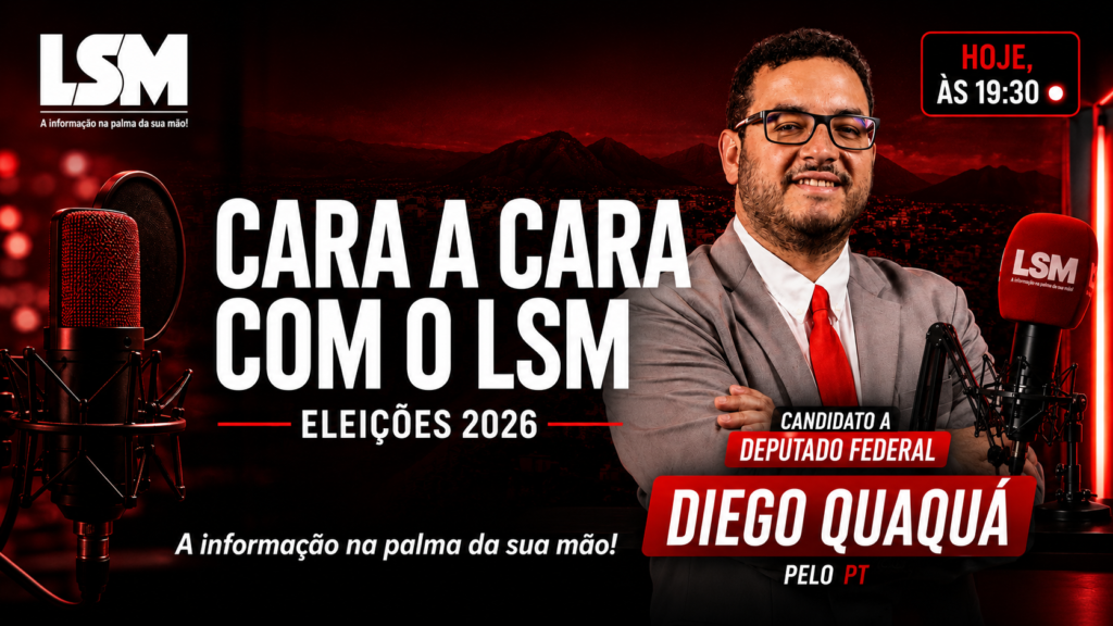 O VIVO — Cara a Cara com o LSM Nesta sexta-feira, às 19h30, o LSM Notícias recebe Diego Quaquá, candidato a Deputado Federal, em mais uma edição do Cara a Cara com o LSM.