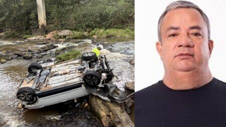 BR-101: Ex-vereador é encontrado morto dentro de carro submerso em Rio Bonito